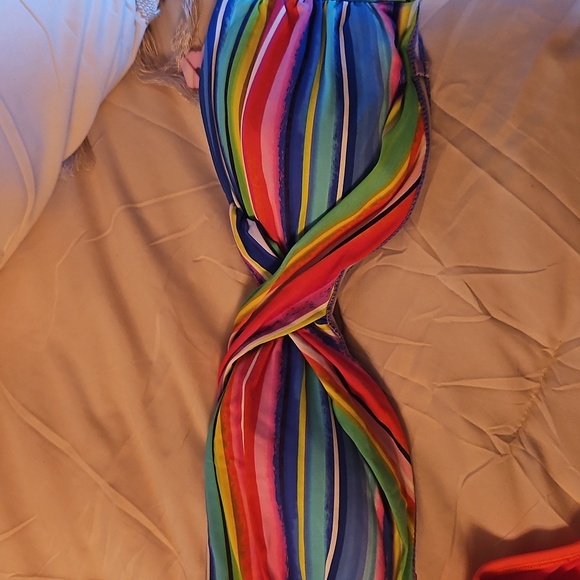 Colorful Strapless Bikini Set - Picture 3 of 3